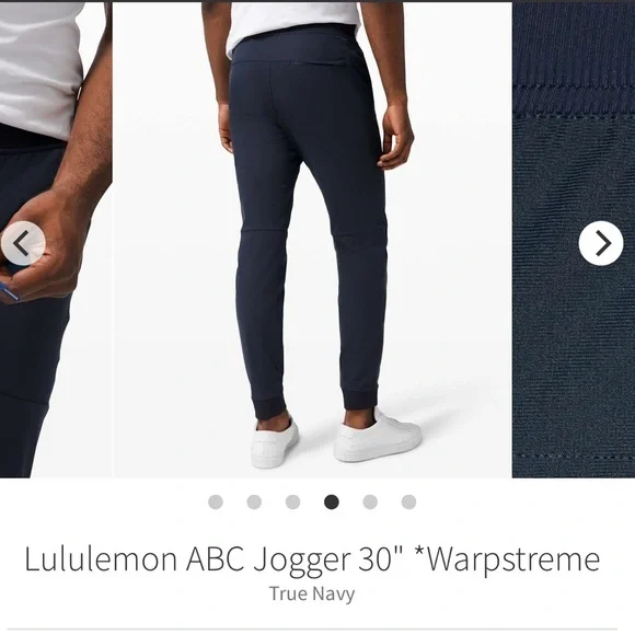 lululemon ABC Jogger 30” Navy Blue - Picture 5 of 5